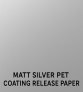 Recubrimiento PET mate Silver